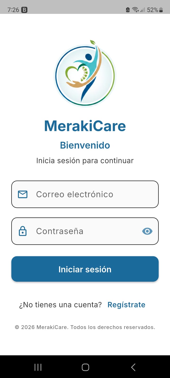 MerakiCare pantalla 1